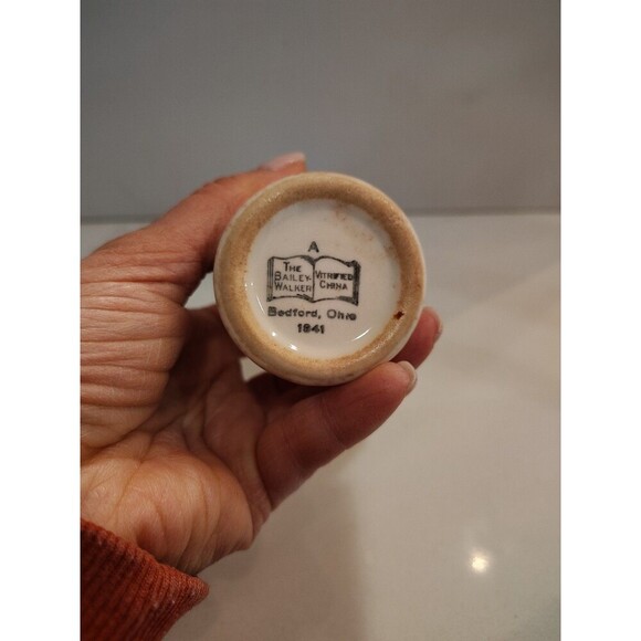 US Army Medical Department Porcelain Creamer Bedford, OH Bailey Walker China - Picture 9 of 11